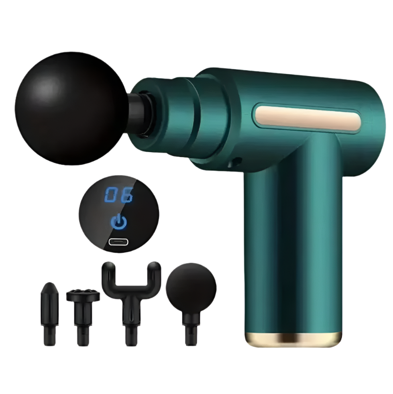 Deep Tissue Massage Gun for Pain Relief & Muscle Recovery – Quiet Handheld Percussion Massager for Athletes, Fitness, and Home Therapy