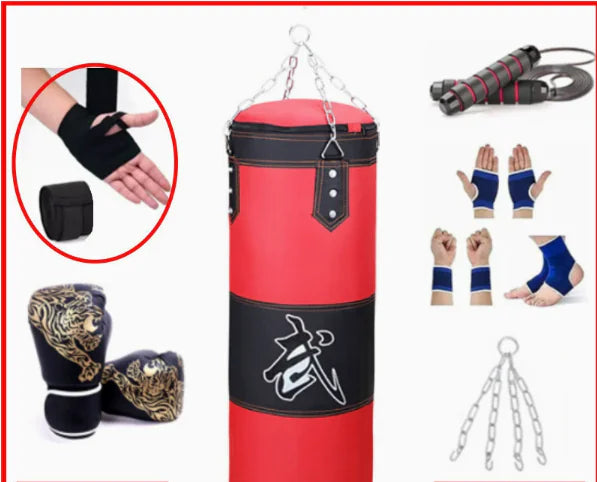 Boxing Hanging Sanda Sandbag – Durable Hollow Punching Bag for Home Gym, MMA & Boxing Training